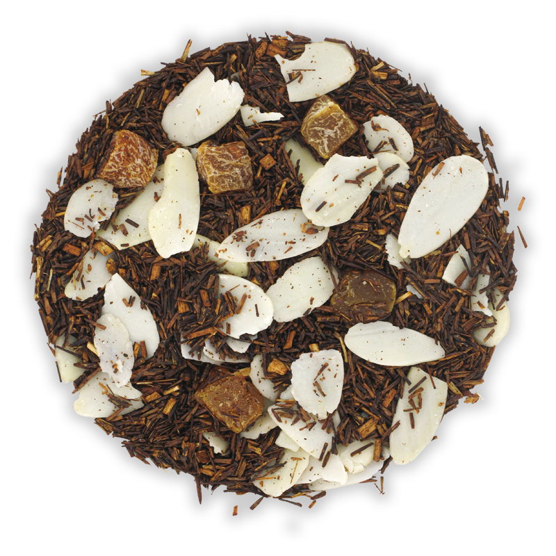 Mélange de rooibos avec abricot et amandes pour une pause pâtissière